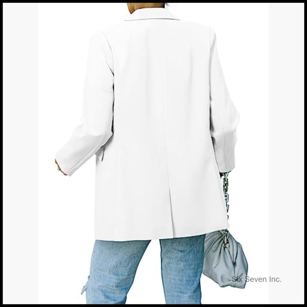 Polyester Lined Blazer with Notch Lapel and Pockets - Picture 3 of 7